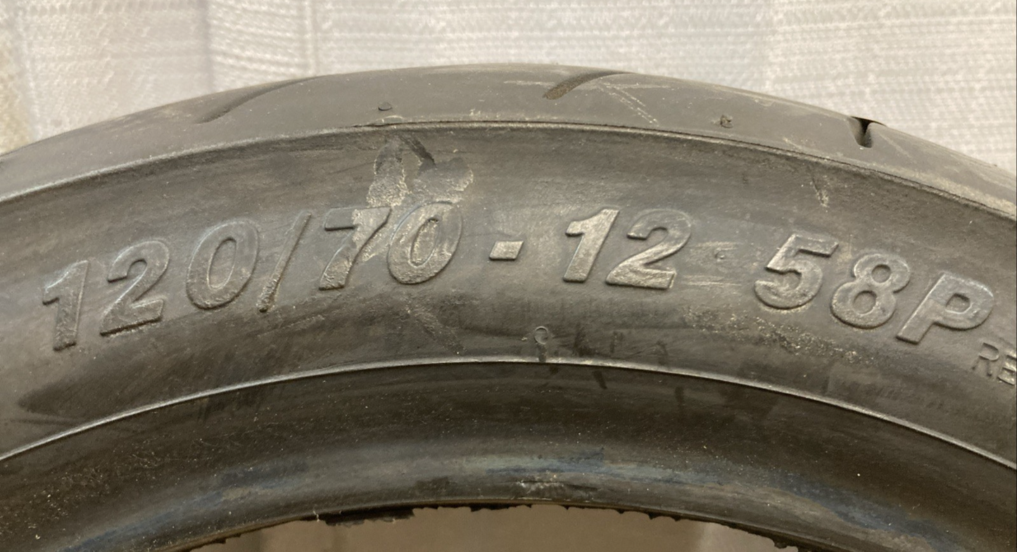 NEW AVON AM63 VIPER STRYKE 120/70-12 58P XL TL UNIVERSAL SCOOTER TIRE