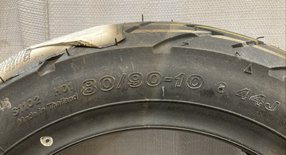 NEW GENUINE BRIDGESTONE 184567 HOOP B01 80/90-10 44J FR/RR MOTORCYCLE TIRE