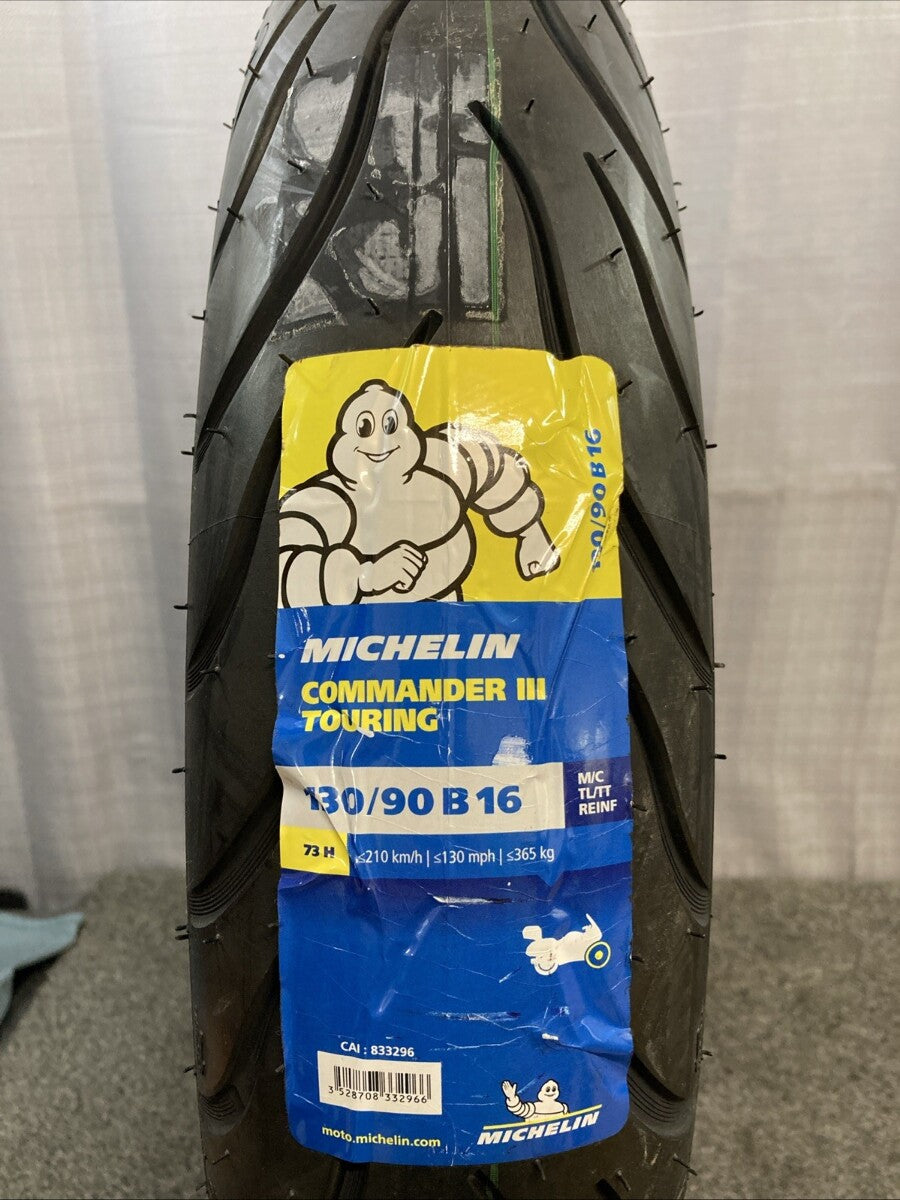 NEW GENUINE MICHELIN COMMANDER III 130/90 B16 M/C 73H TL  MOTORCYCLE TIRE