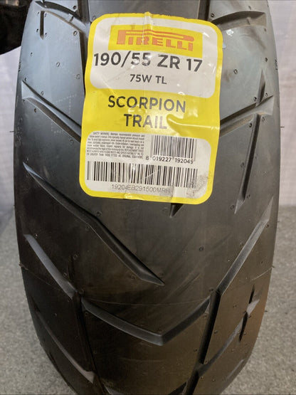 NEW PERELLI SCORPION TRAIL 190/55 ZR 17 73W REAR TL MOTORCYCLE TIRE