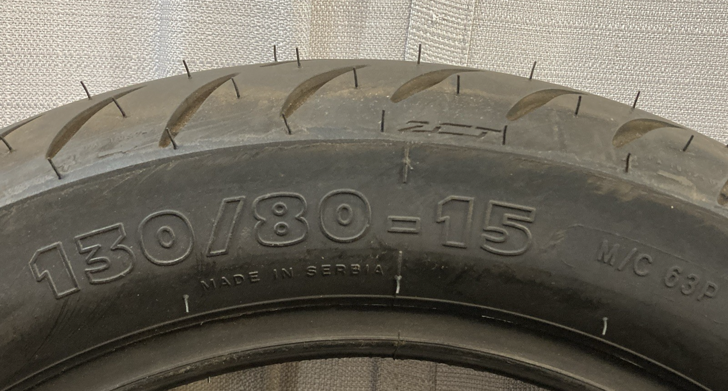 NEW MICHELIN POWER PURE SC 130/80-15 63P REAR TL MOTORCYCLE TIRE