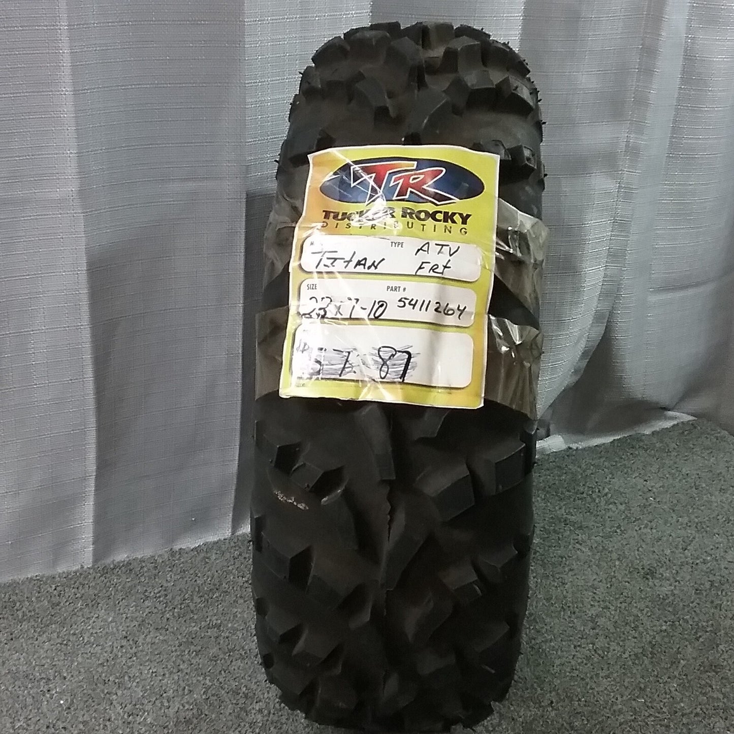 NEW TITAN 5411264 ATV/UTV FRONT TUBELESS TIRE 23X7-10
