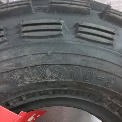 NEW KENDA 285185 ATV FRONT MAX K284 TUBE-TYPE TIRE 21X8.00-9