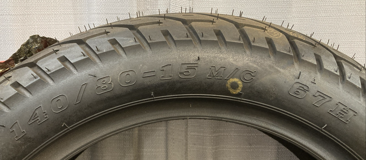 NEW IRC GRAND HIGH SPEED GS-18R 140/80-15 67H REAR TUBE TYPE MOTORCYCLE TIRE