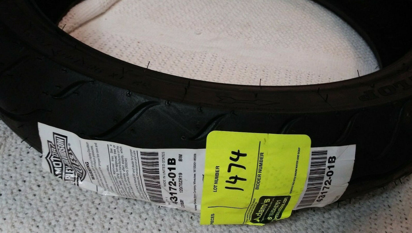 NEW Dunlop Tire Series - D208F 120/70ZR19 Blackwall - 19 in. Front / Tubeless