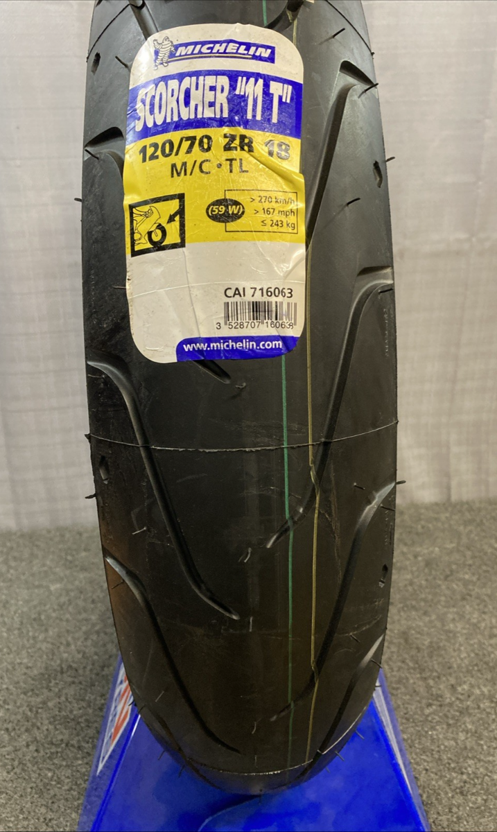 NEW GENUINE MICHELIN SCORCHER 11T 120/70 ZR 18 M/C 59W TL MOTORCYCLE TIRE