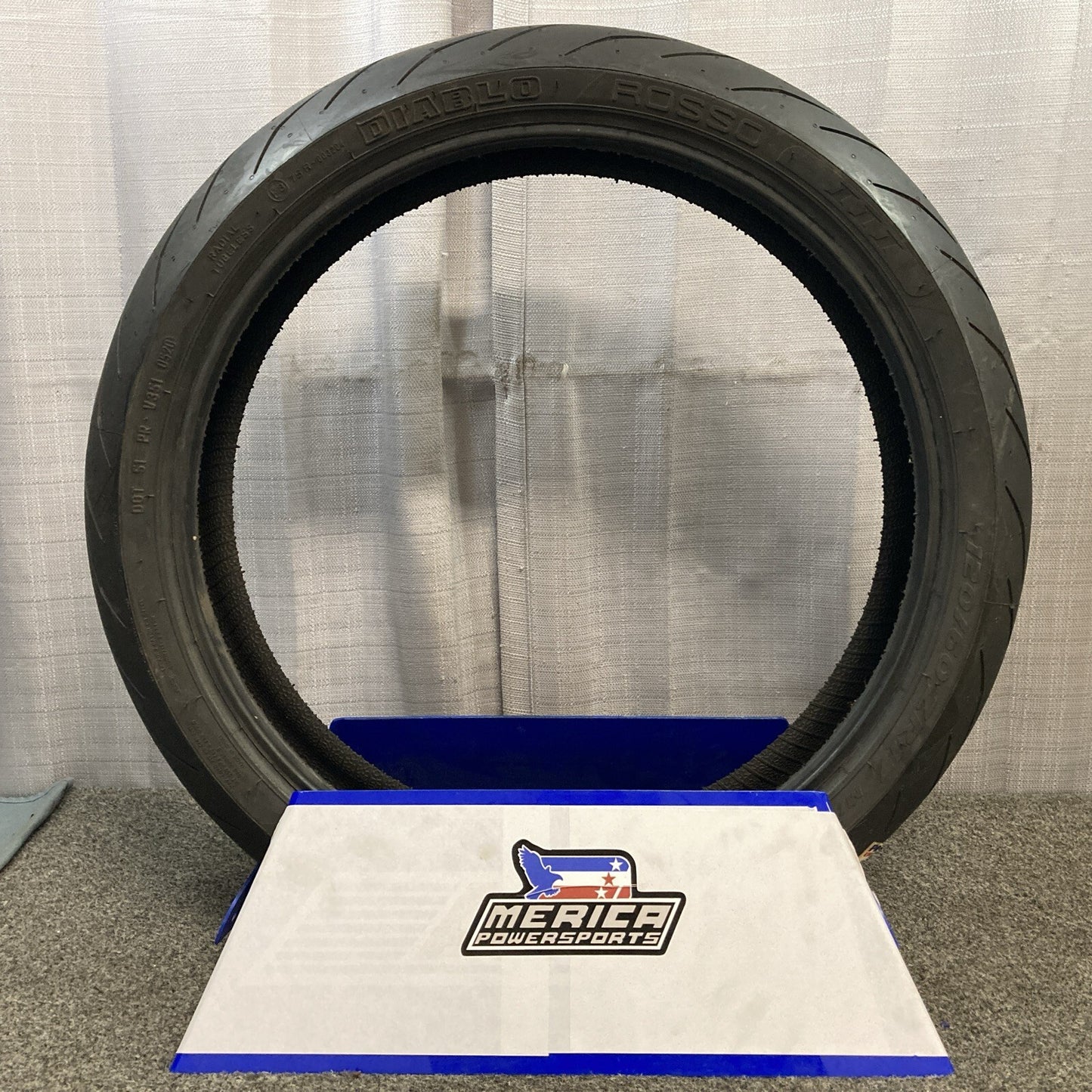 NEW GENUINE PIRELLI DIABLO ROSSO III 120/60 ZR17 55W TL FRONT MOTORCYCLE TIRE