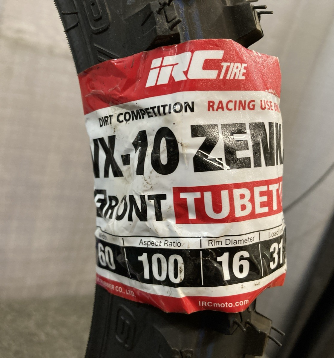 NEW GENUINE IRC ZENKAI VX-10F 60/100-16 31M TT OFFROAD FRONT MC TIRE T10522