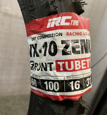 NEW GENUINE IRC ZENKAI VX-10F 60/100-16 31M TT OFFROAD FRONT MC TIRE T10522