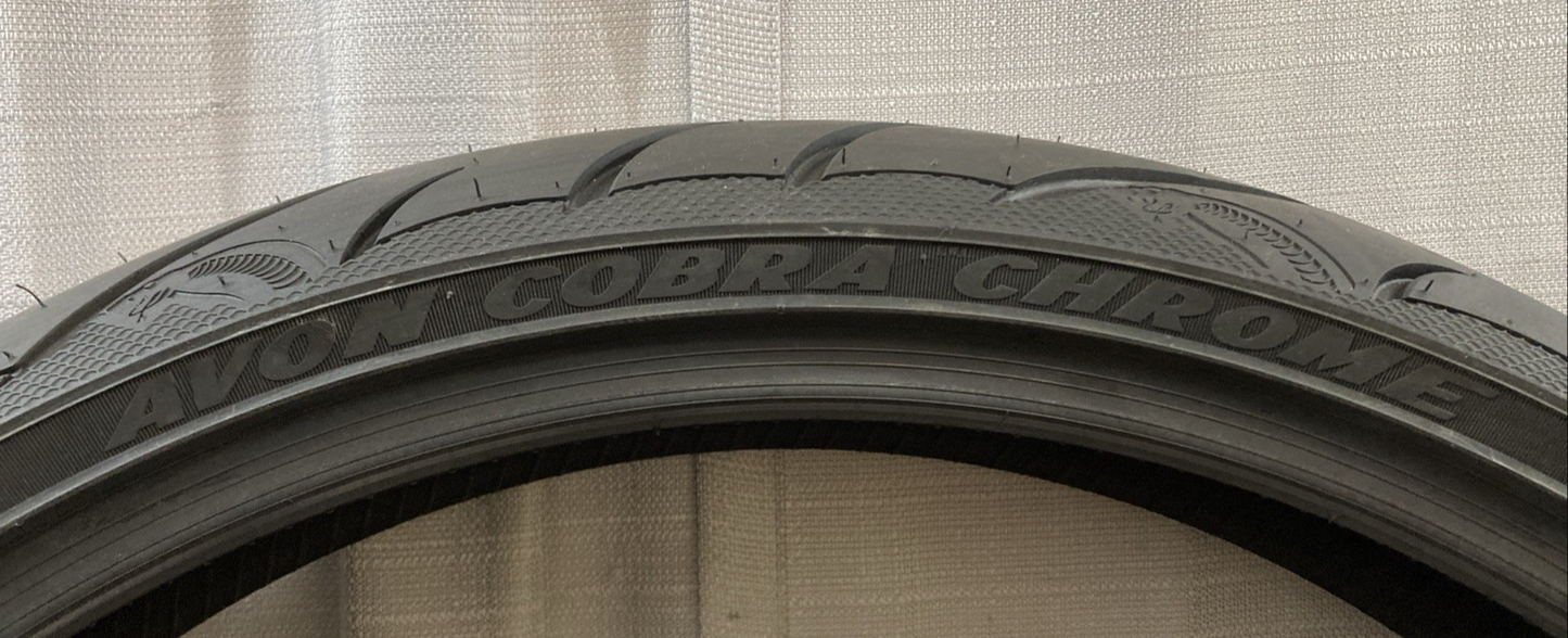 NEW GENUINE AVON COBRA CHROME 130/60VR23 M/C 65V TL AV91 FRONT MOTORCYCLE TIRE