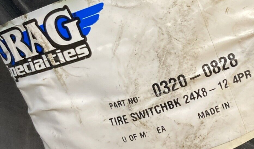 NEW GENUINE MOOSE 0320-0828 AT24X8-12 SWITCHBACK F/R 4 Ply Tubeless ATV UTV TIRE