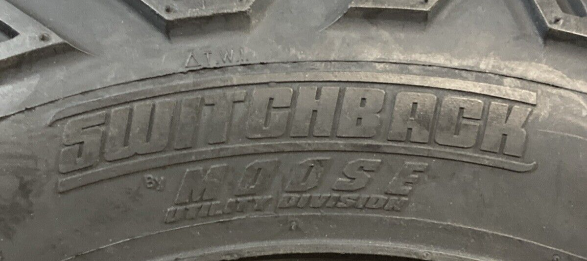 NEW GENUINE MOOSE 0320-0828 AT24X8-12 SWITCHBACK F/R 4 Ply Tubeless ATV UTV TIRE