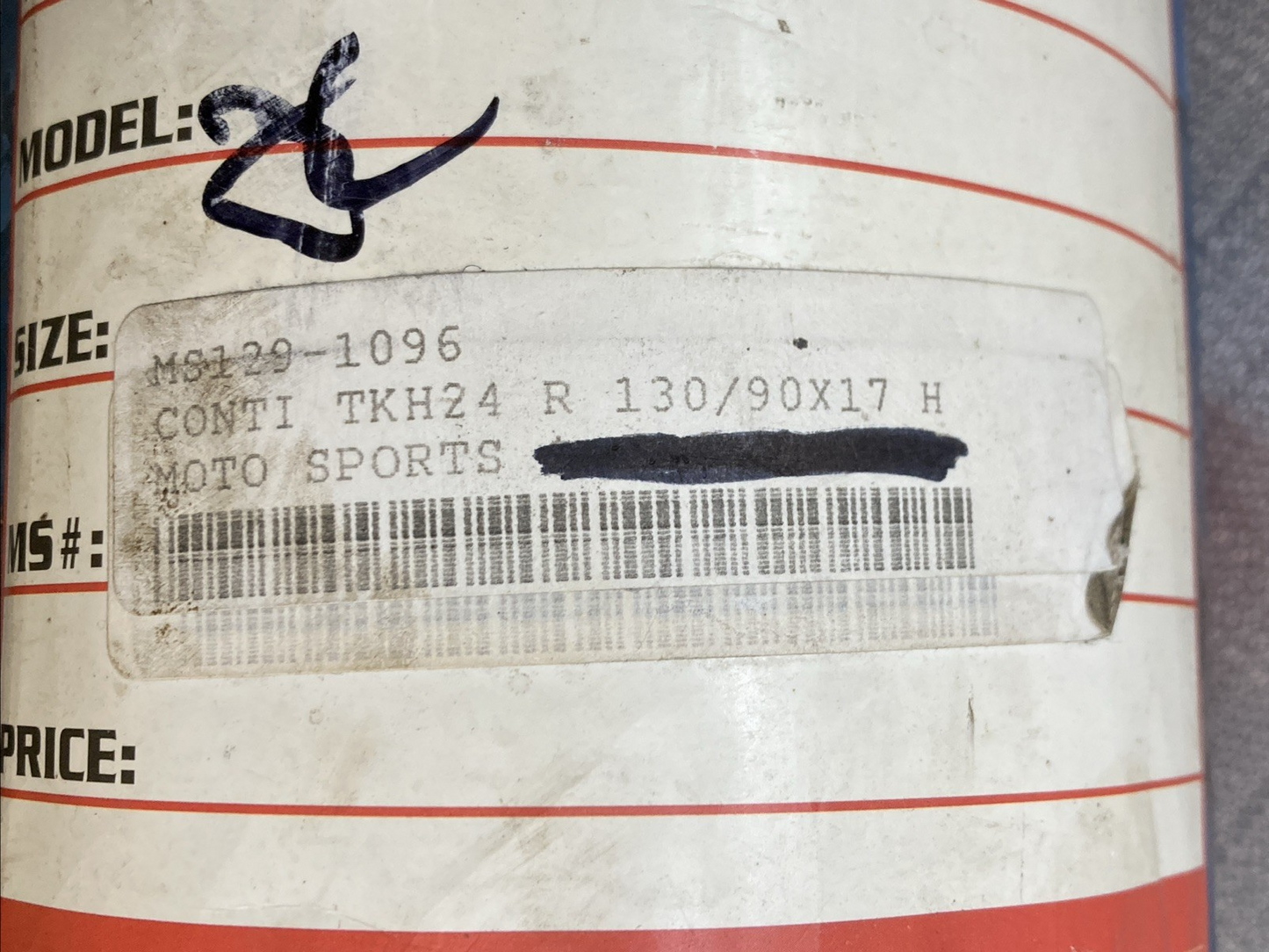 NEW GENUINE CONTINENTAL TKH 24 CONTI BLITZ R 130/90-17 68H MOTORCYCLE TIRE