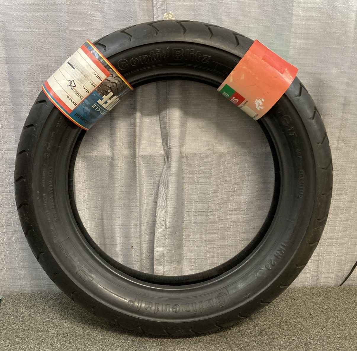 NEW GENUINE CONTINENTAL TKH 24 CONTI BLITZ R 130/90-17 68H MOTORCYCLE TIRE