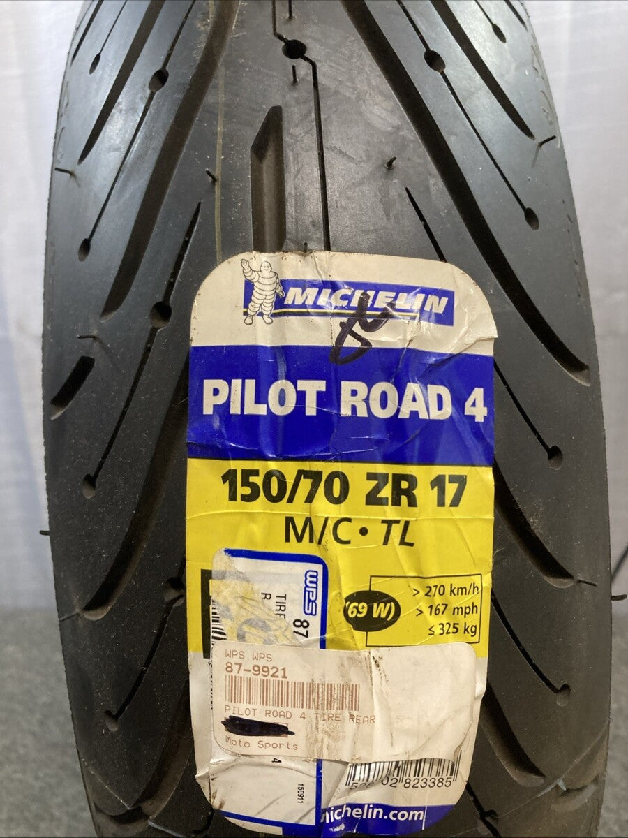 NEW GENUINE MICHELIN PILOT ROAD 4 150/70 ZR 17 M/C 69W TL REAR MOTORCYCLE TIRE