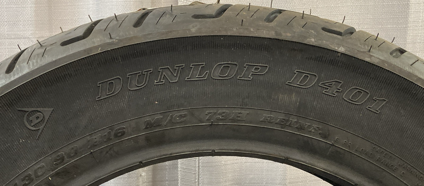NEW GENUINE DUNLOP D401 130/90 B16 73H Rear TL Motorcycle Tire For Harley