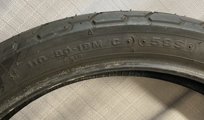 NEW GENUINE BRIDGESTONE 110/80 19MC 59S Front TL Motorcycle Tire