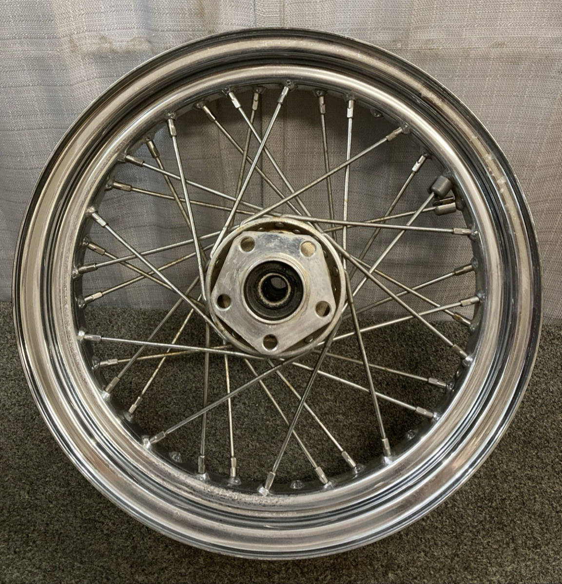 HARLEY DAVIDSON 43085-97 16X3 40 SPOKE CHROME FRONT WHEEL