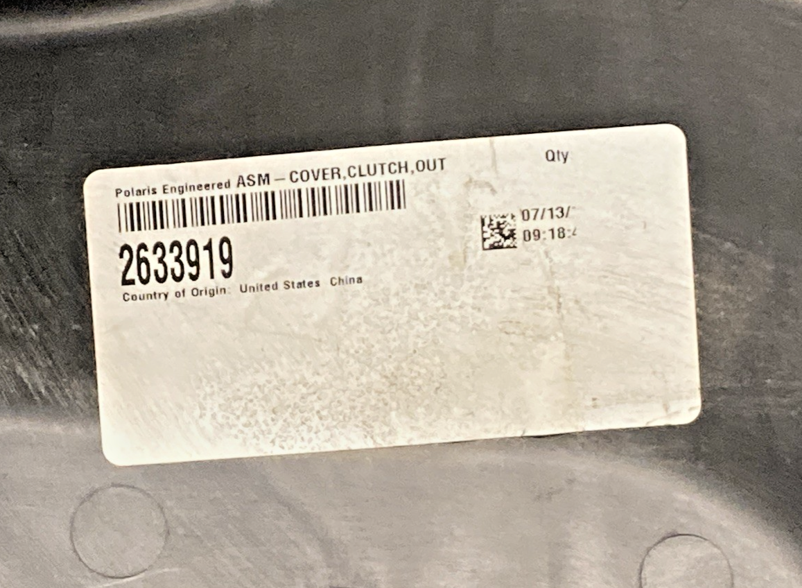 New Genuine Polaris 2633919 Assembly, Cover, Outer