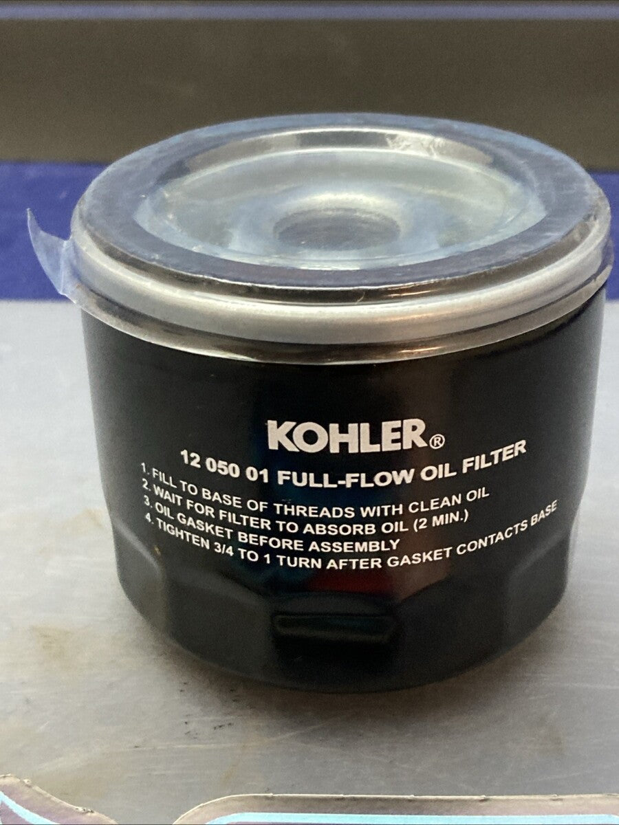 QTY 2 New Genuine Kohler 12 050 01 Oil Filter (2-Pack)