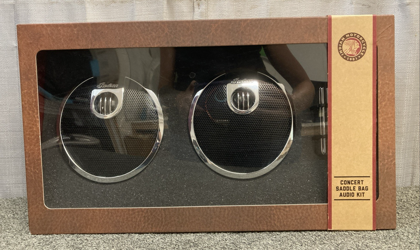 New Genuine Indian Motorcycle 2879816-156 Concert Saddle Bag Audio Kit 2014