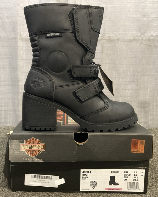 NEW GENUINE HARLEY DAVIDSON D87300 SIZE 6.5 WOMEN'S Joella 6.75-Inch Black