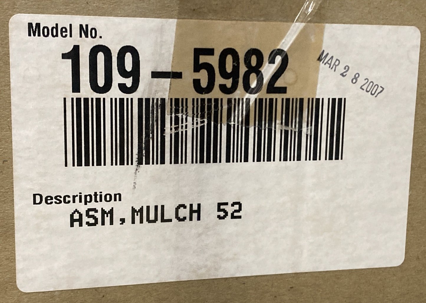 New Genuine Exmark 109-5982 ASM MULCH KIT