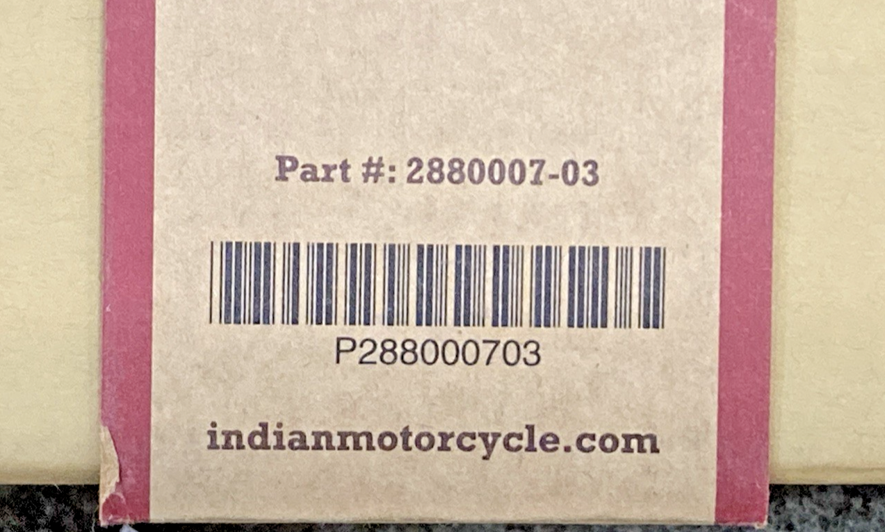 New Genuine Indian 2880007-03 Heritage Leather Floorboard Trim