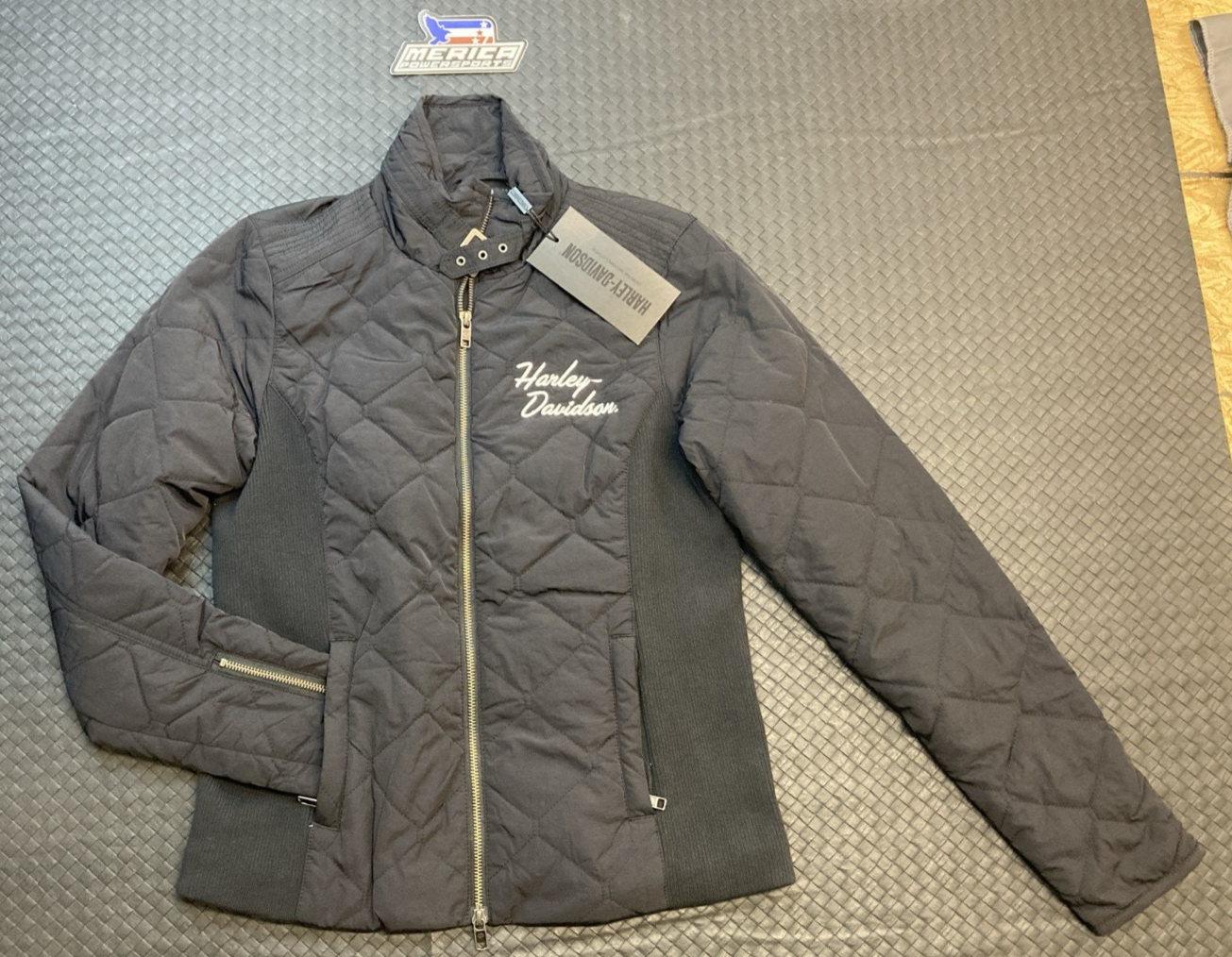 NEW GENUINE HARLEY DAVIDSON 98401-23VW WOMEN'S S Milwaukee Quilted Casual Jacket