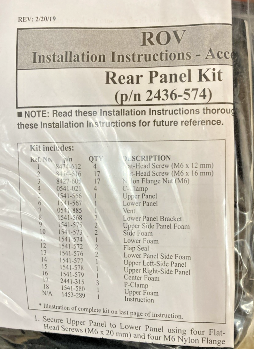 NEW GENUINE ARCTIC CAT 2436-968 KIT, TRAIL-MID SXS