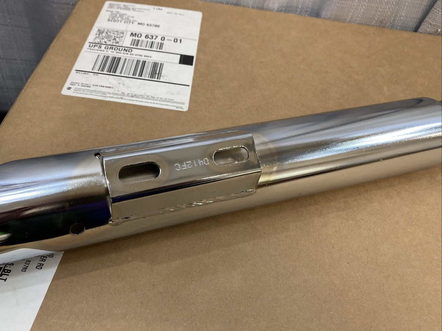 NEW GENUINE VANCE & HINES D412FC-R HEADER SECTION FOR HARLEY-DAVIDSON