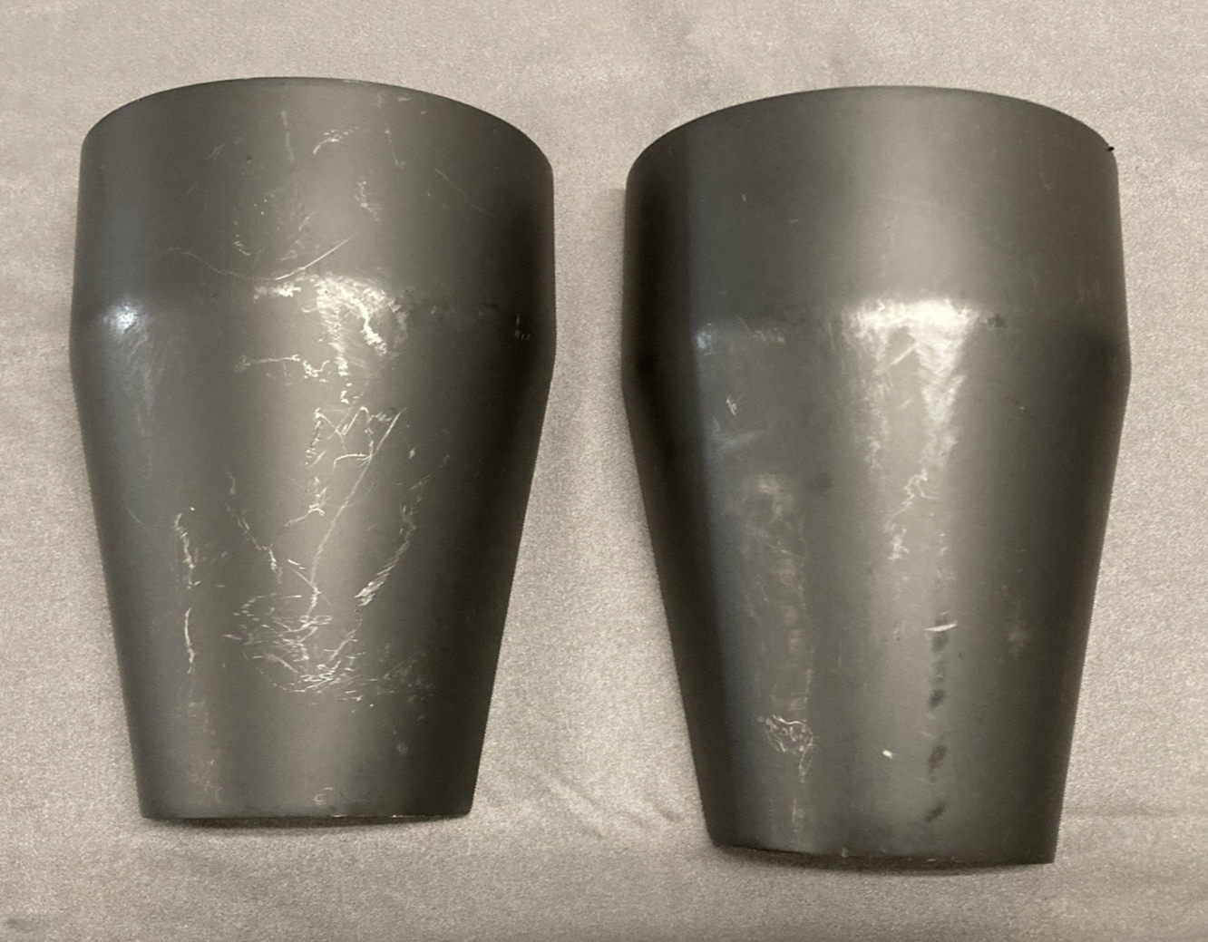 NEW GENUINE RINEHART 100-0550 CHROME SLIMLINE DUAL HEADER KIT BLACK SHIELDS