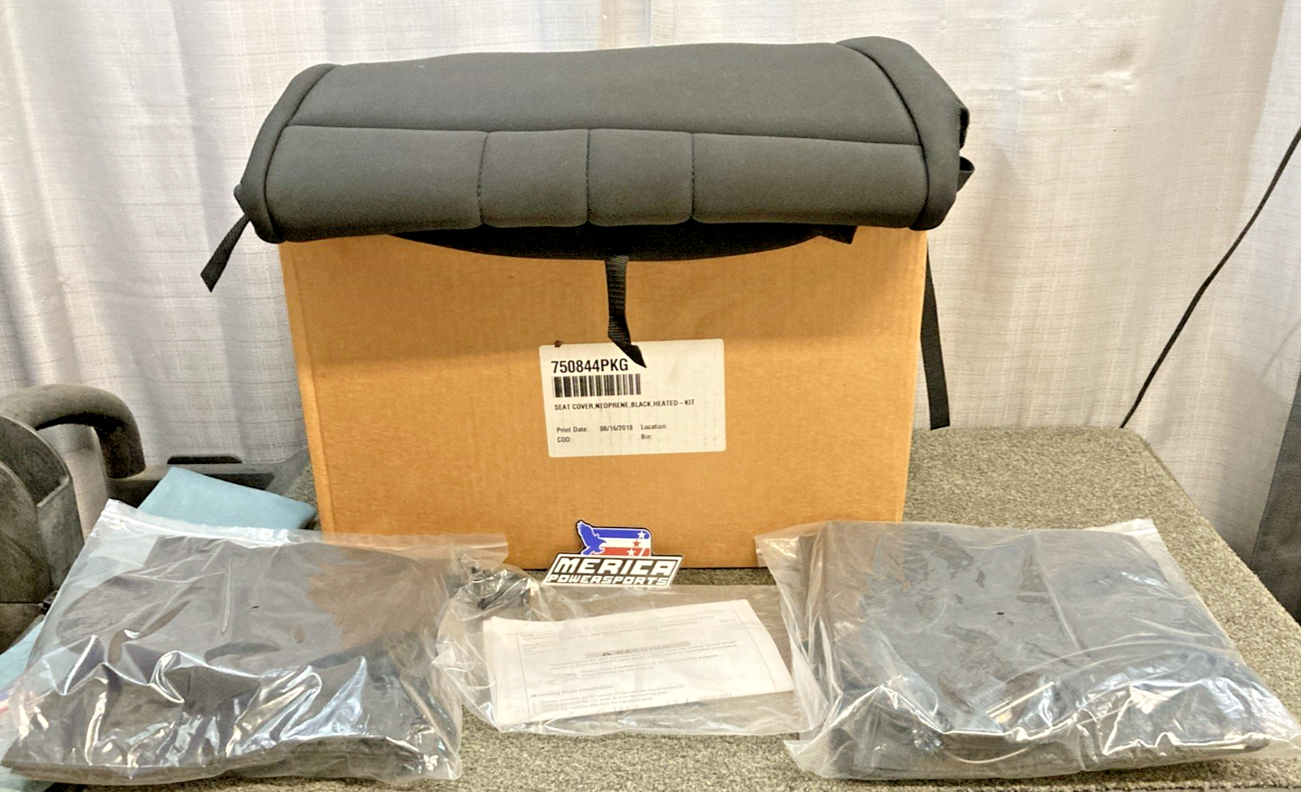 NEW GENUINE BAD BOY OFF ROAD 750844PKG SEAT COVER, NEOPRENE, BLACK, HEATED-KIT