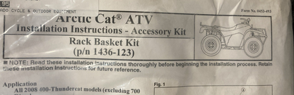 NEW GENUINE ARCTIC CAT 1436-123 KIT,SPEED RACK BASKET