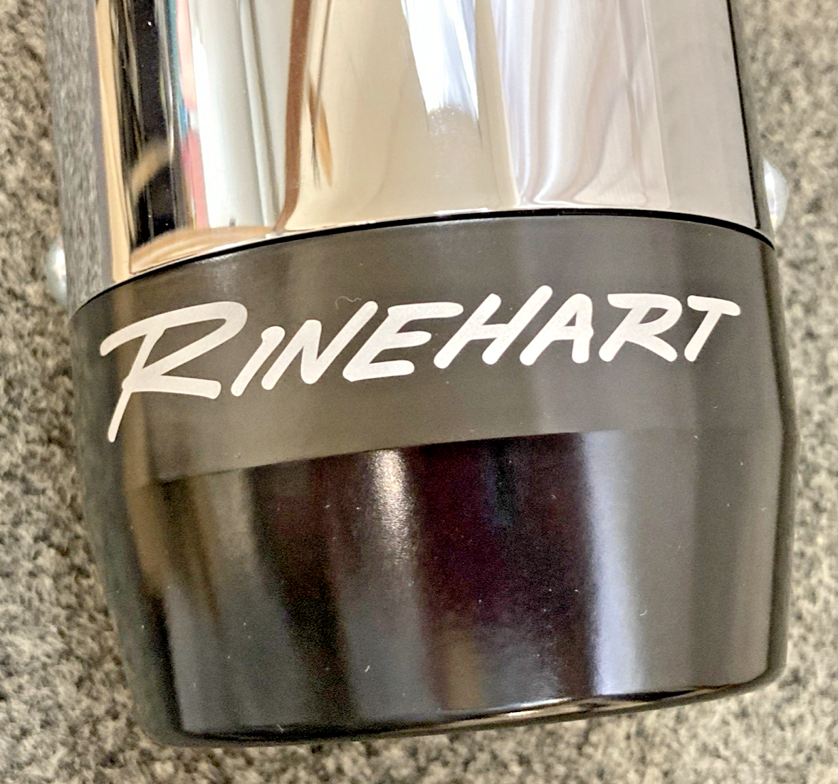 NEW GENUINE RINEHART 500-1216 3.5" SLIP-ON EXHAUST KIT W/ BLACK CAPS FOR HD