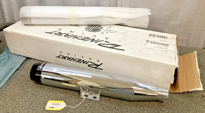 NEW GENUINE RINEHART 500-1216 3.5" SLIP-ON EXHAUST KIT W/ BLACK CAPS FOR HD