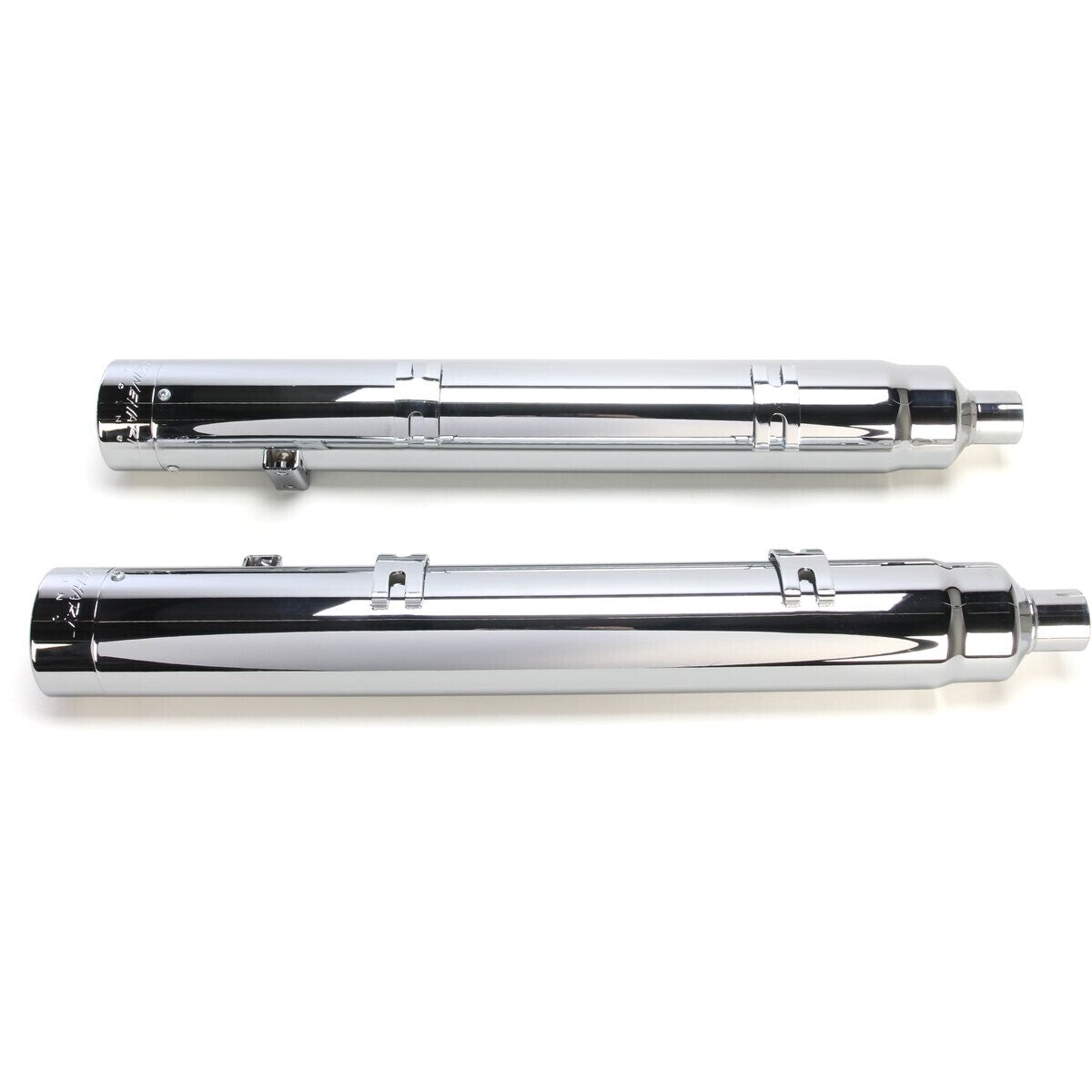 NEW GENUINE RINEHART 500-0502C Chrome 4 in. Slip-On Mufflers w/Chrome End Caps