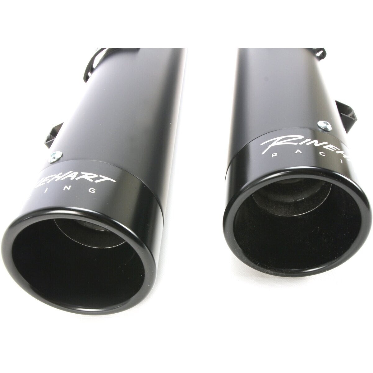NEW GENUINE RINEHART 500-0503 Black 4 in. Slip-On Mufflers w/Black End Caps