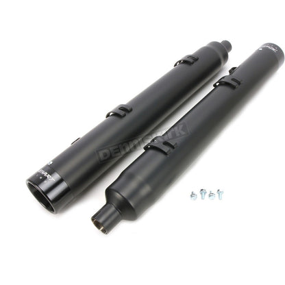 NEW GENUINE RINEHART 500-0503 Black 4 in. Slip-On Mufflers w/Black End Caps
