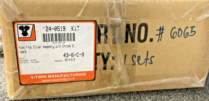 NEW GENUINE V-TWIN MANUFACTURING 24-0519 41mm FORK SLIDER ASSY