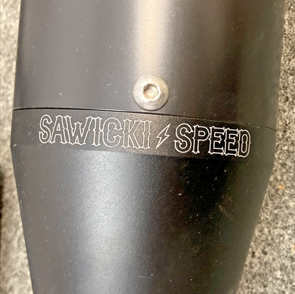 NEW GENUINE SAWICKI 930-01303 MID-LENGTH BLACK 2:1 FULL EXHAUST INCOMPLETE KIT