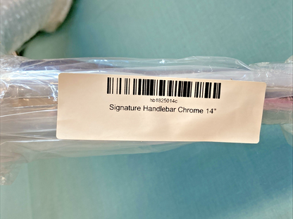 NEW GENUINE FACTORY 47 CYCLES HB1825014C Chrome 1 1/2 in. Signature 14 in. Rise