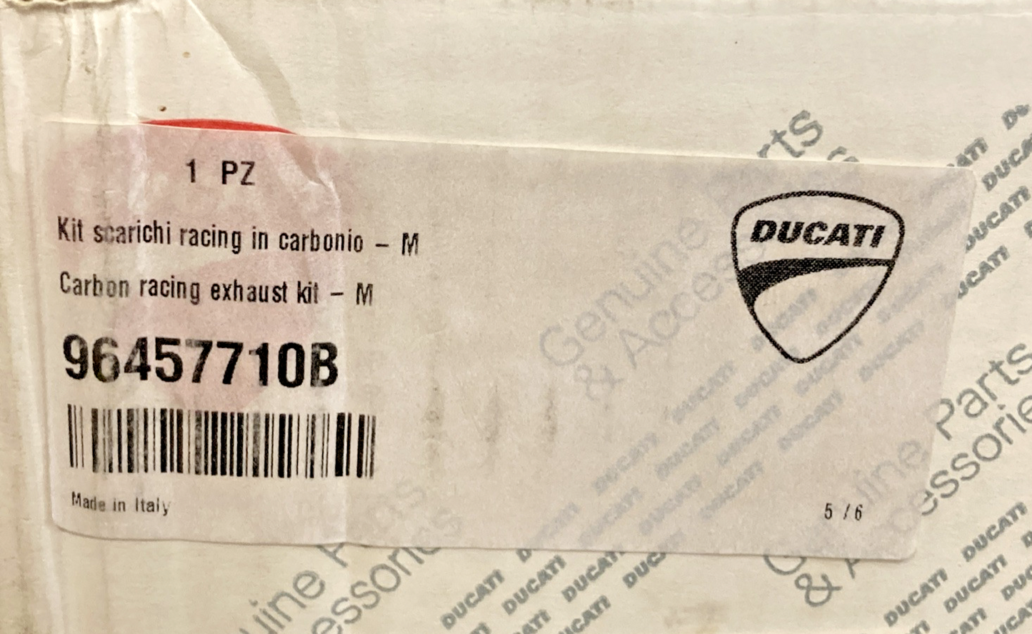 NEW GENUINE DUCATI TERMIGNONI 96457710B MONSTER 696 CARBON SLIP-ON EXHAUST