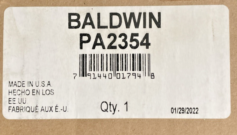 NEW GENUINE BALDWIN PA2354 Air Filter Cabin Panel Element