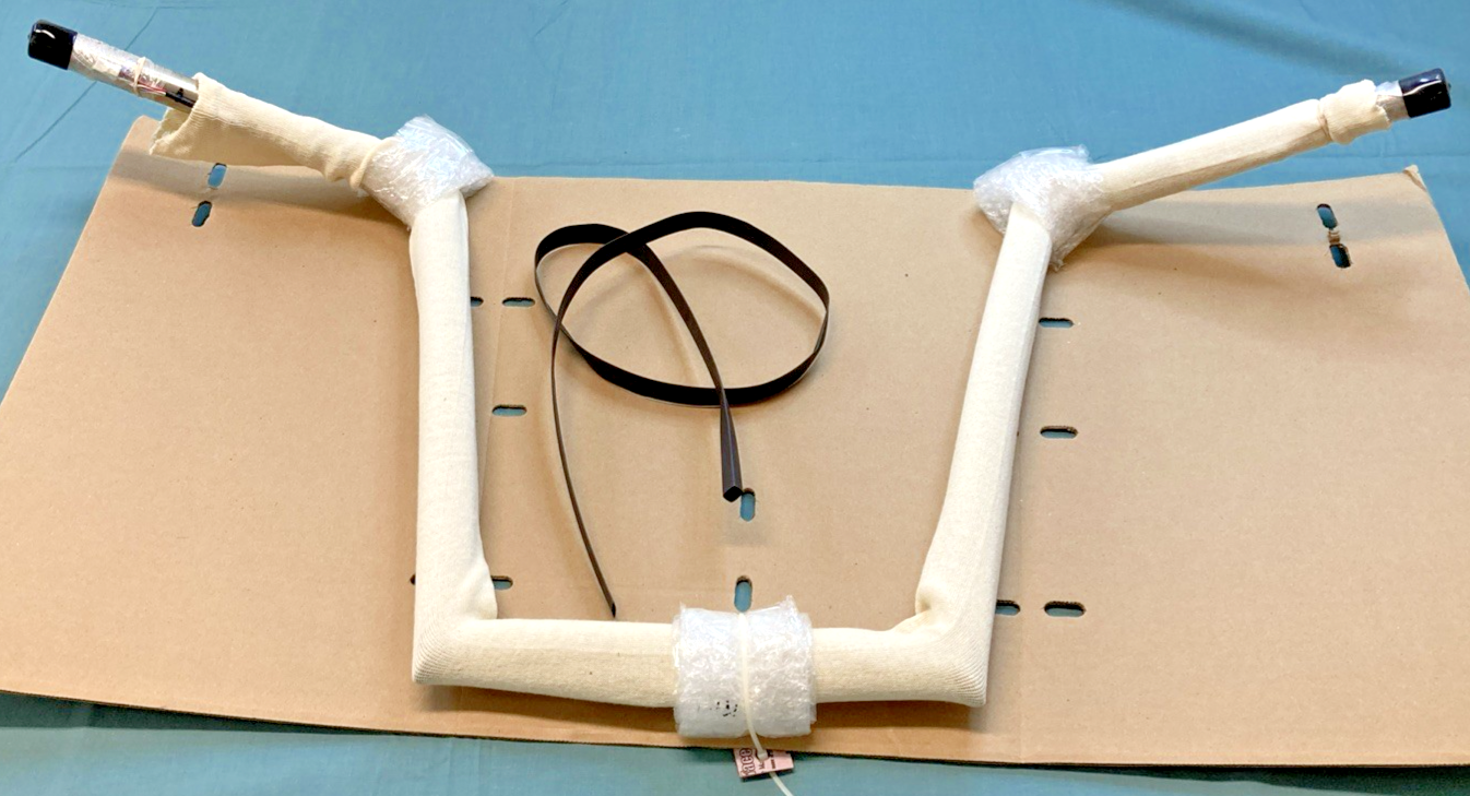 NEW REPLACES PAUL YAFFE H00917-W PRE-WIRED 16" MONKEY BAR HANDLE BAR, BLACK