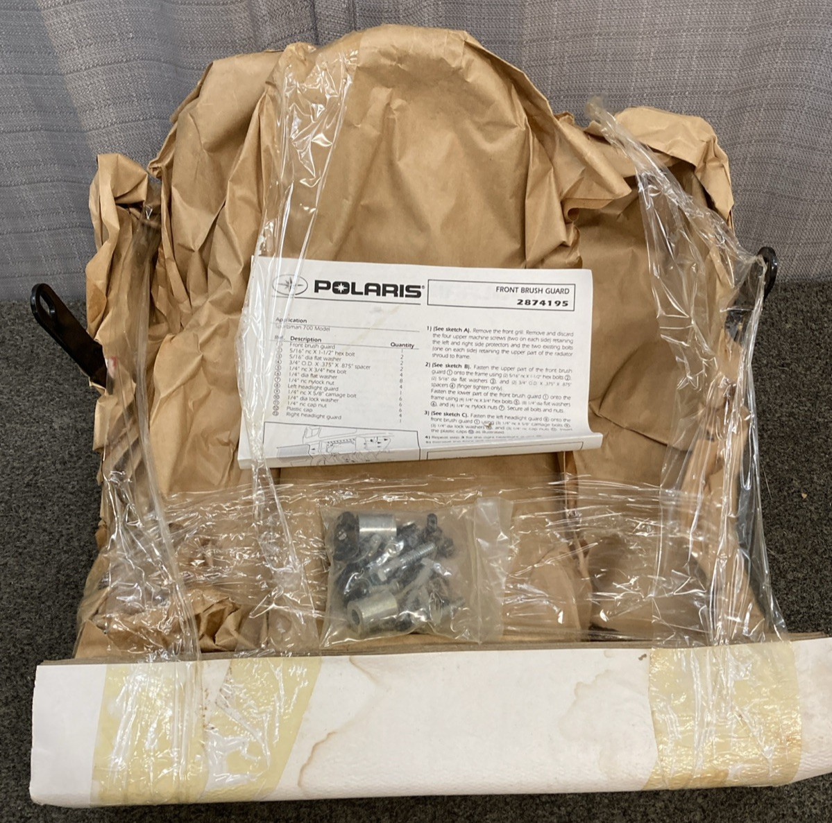 NEW GENUINE POLARIS 2874195 Front Brush Guard