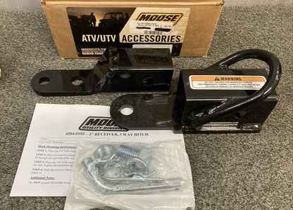 NEW GENUINE MOOSE UTILITY 4504-0102 HITCH 3 WAY 2" RECVR