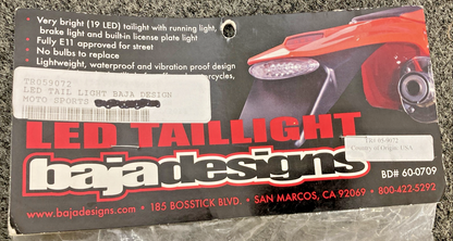 NEW GENUINE BAJA DESIGNS 60-0709 LED TAIL LIGHT