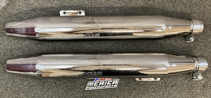 POLARIS 2872391 VICTORY 4" SLIP ON EXHAUST PIPES 1260877 CHROME VMD42C1507