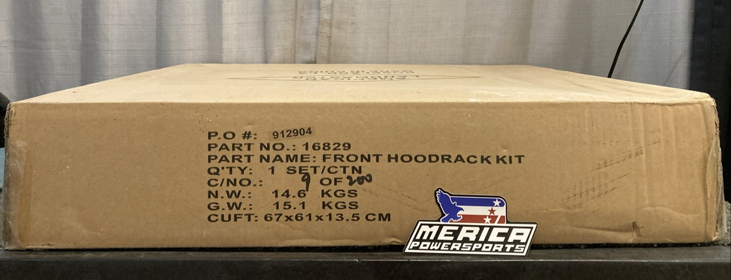 NEW GENUINE AMERICAN LANDMASTER 16829 FRONT HOODRACK KIT